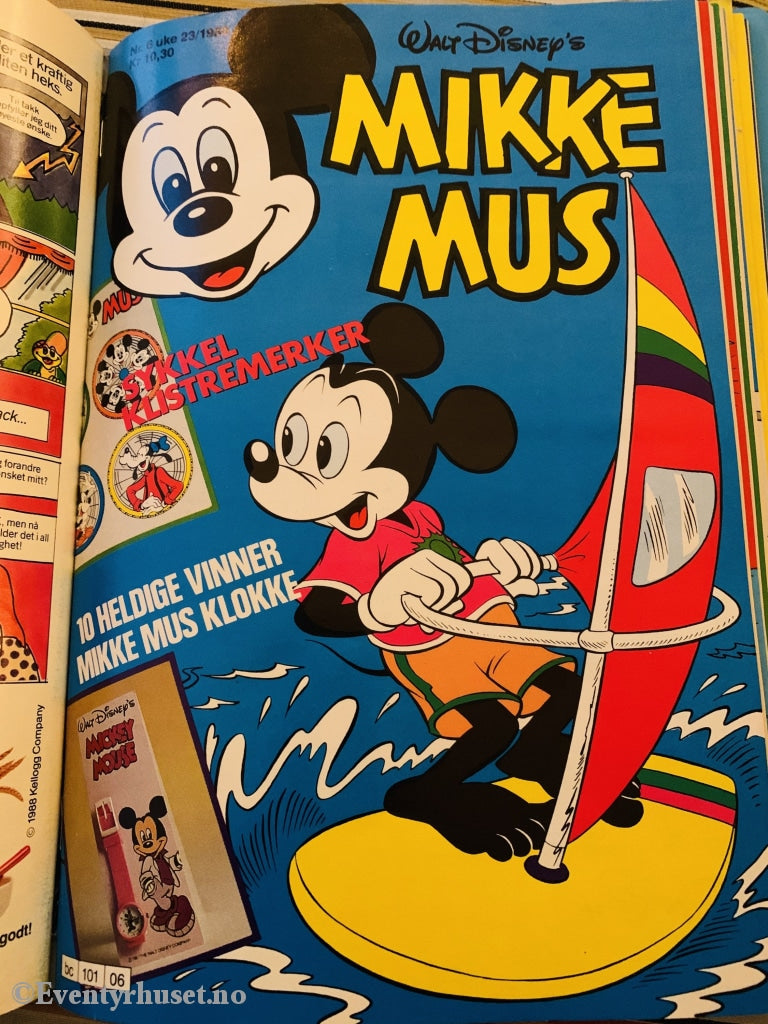 Mikke Mus. 1989/06. Tegneserieblad