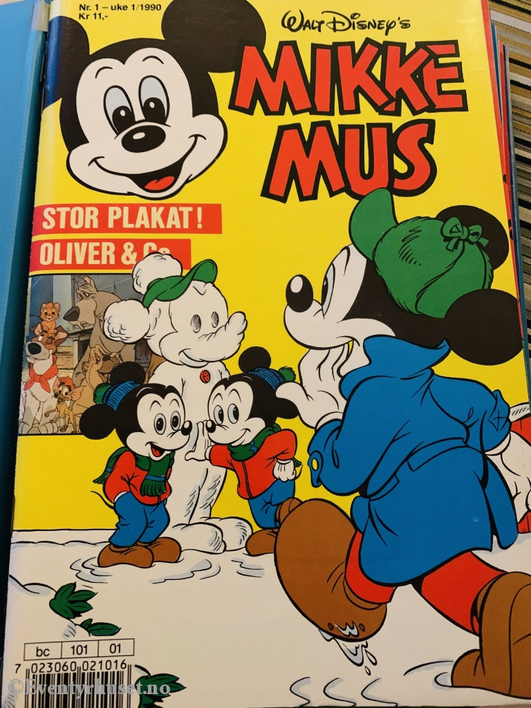 Mikke Mus. 1990/01. Tegneserieblad