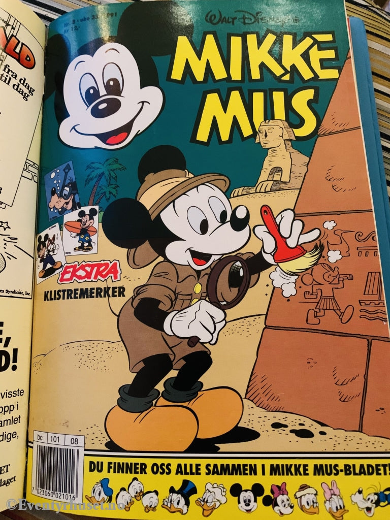 Mikke Mus. 1991/08. Tegneserieblad