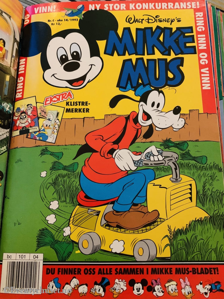 Mikke Mus. 1992/04. Tegneserieblad