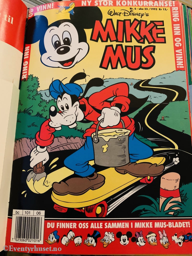 Mikke Mus. 1992/06. Tegneserieblad