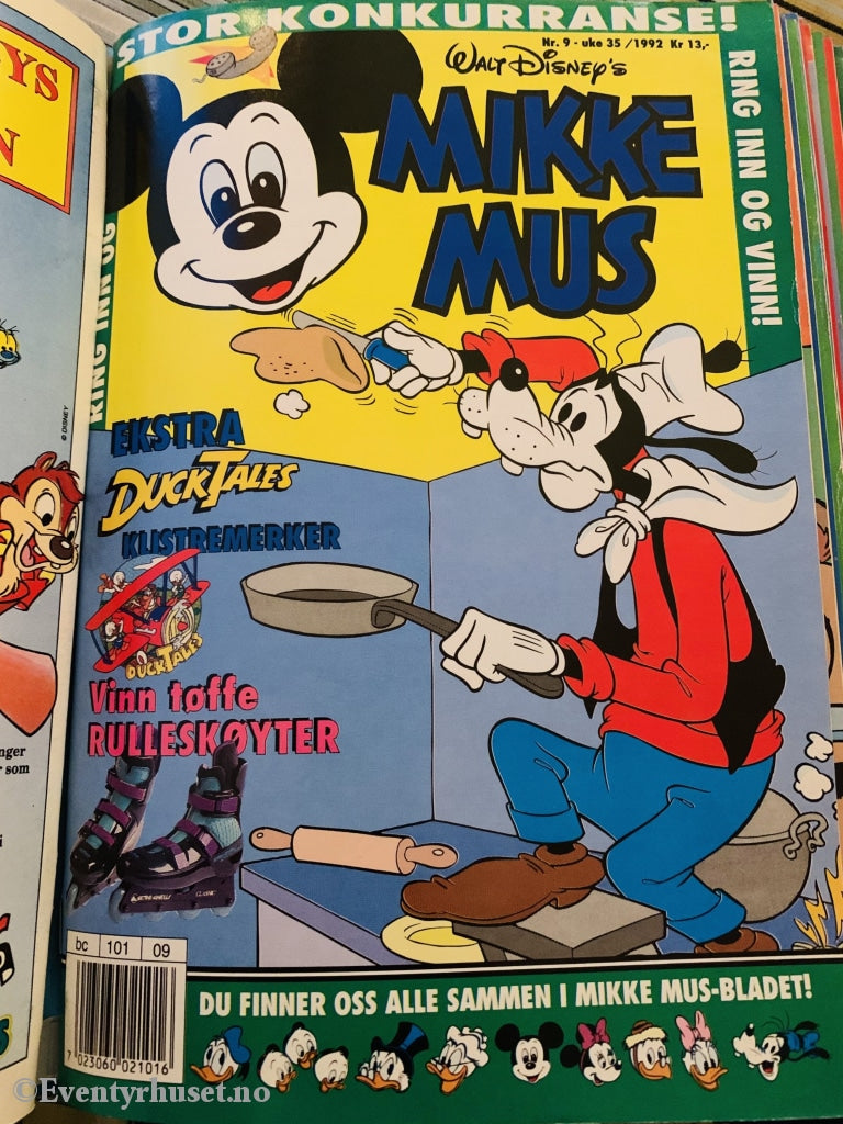Mikke Mus. 1992/09. Tegneserieblad
