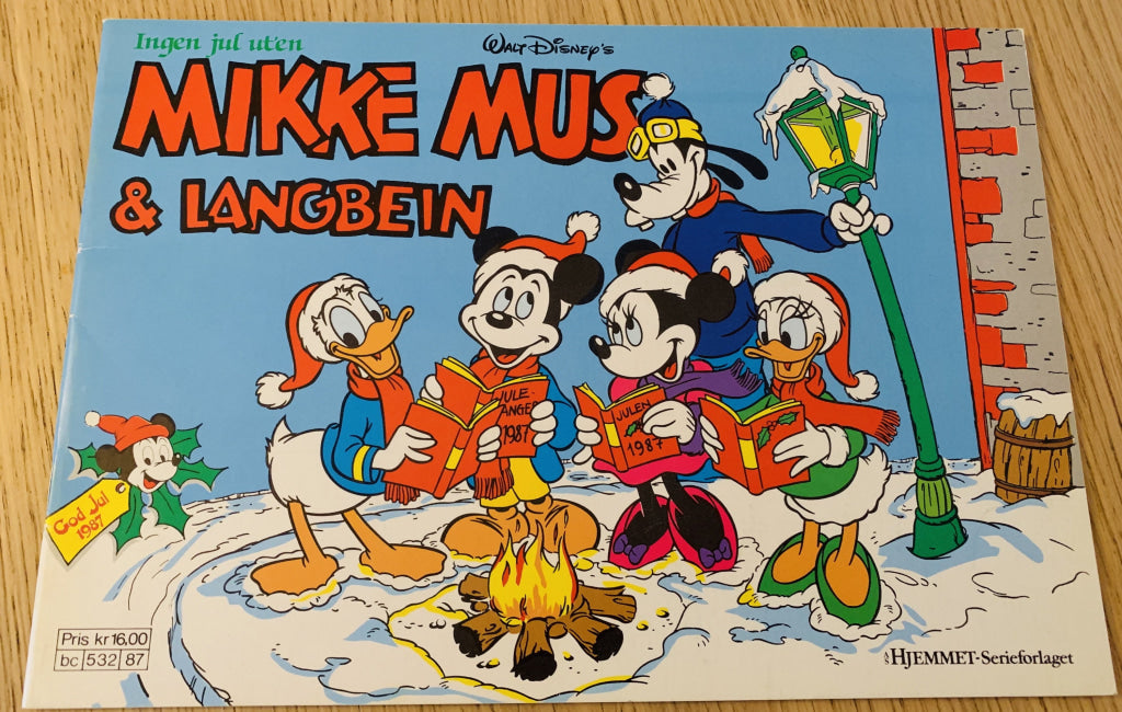 Mikke Mus Og Langbein. Julen 1987. Julehefter