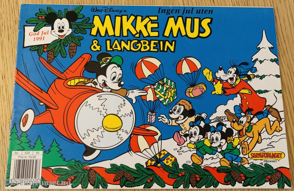 Mikke Mus Og Langbein. Julen 1991. Julehefter