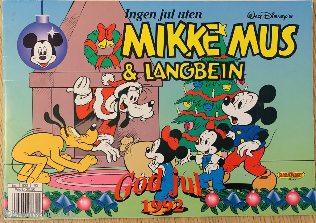 Mikke Mus Og Langbein. Julen 1992. Julehefter