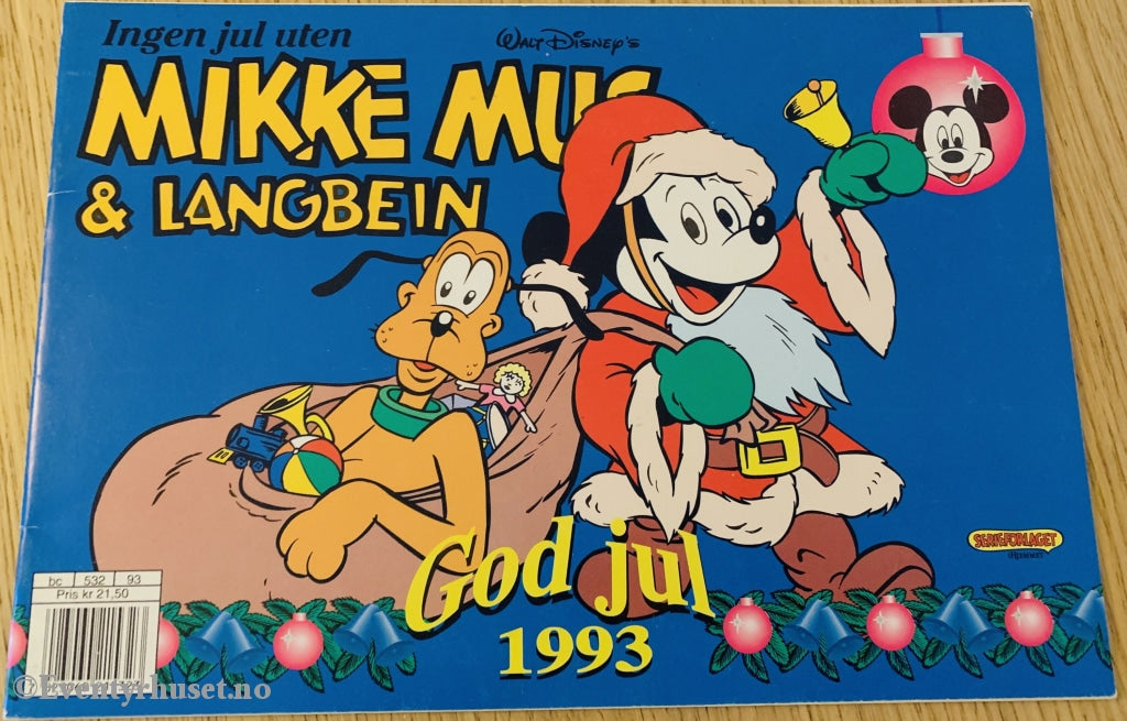 Mikke Mus Og Langbein. Julen 1993. Julehefter