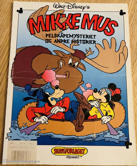 Mikke Mus. Pelskåpemysteriet Og Andre Mysterier. 1990 (Disney). Tegneseriealbum