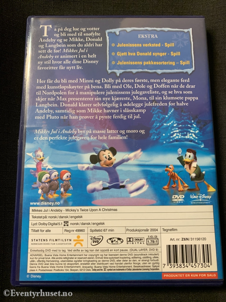 Mikkes Jul I Andeby. Disney Dvd. Dvd