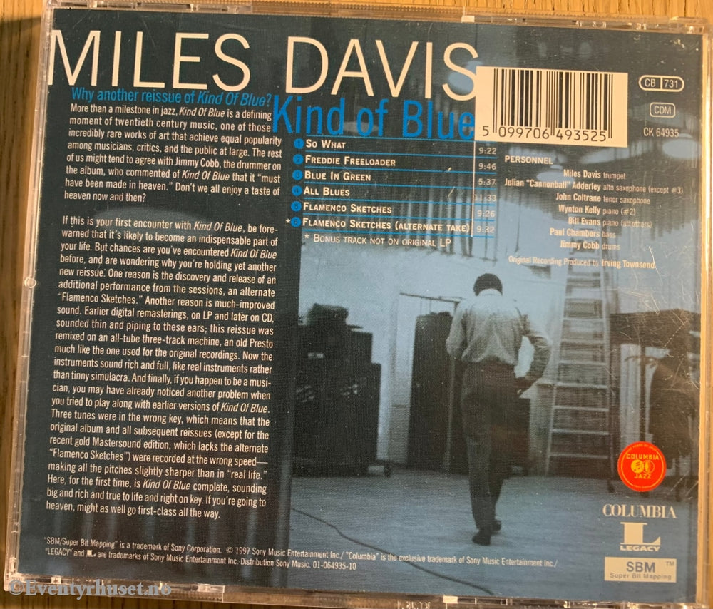 Miles Davis. Kind Of Blue. Cd. Cd