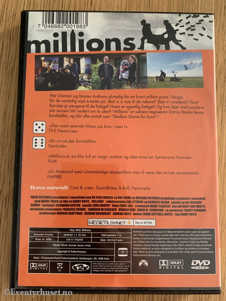 Millions. 2004. Dvd Leiefilm.