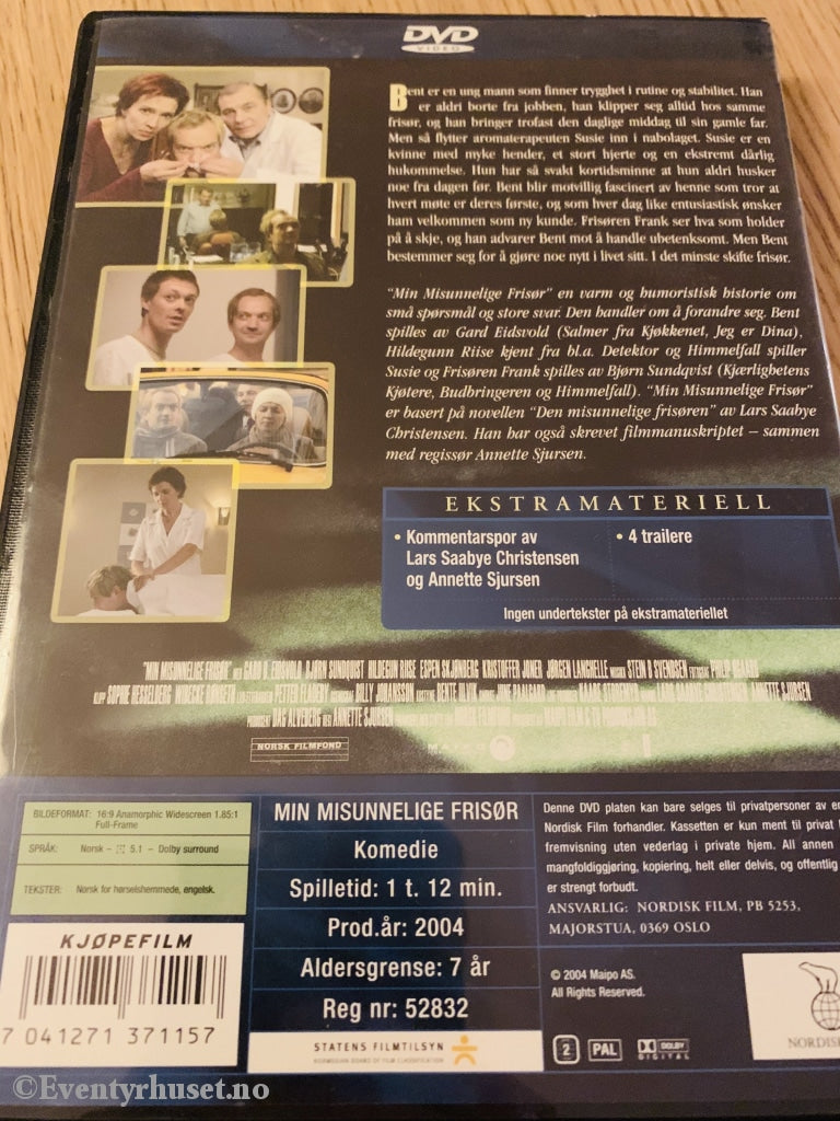 Min Misunnelige Frisør. 2004. Dvd. Dvd