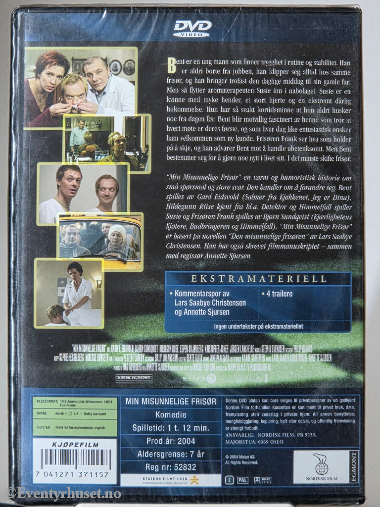 Min misunnelige frisør (2004). DVD. Ny i plast!
