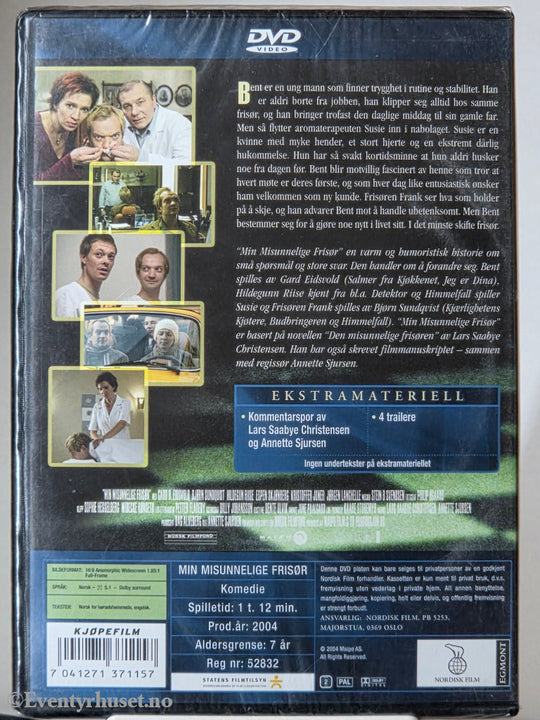 Min misunnelige frisør (2004). DVD. Ny i plast!