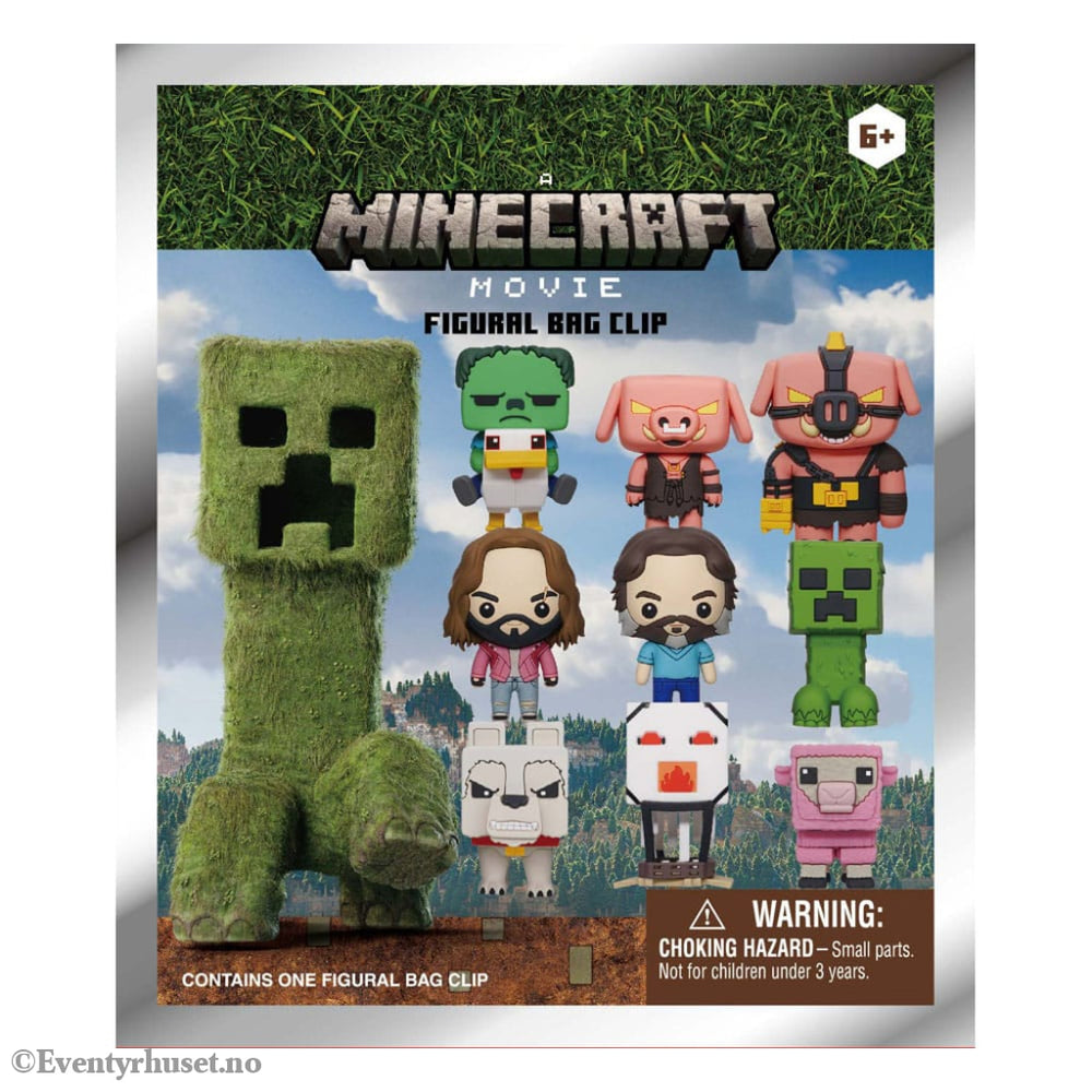 Minecraft 3D PVC Bag Clips Series 1 Display (24) Fashion & Accessories