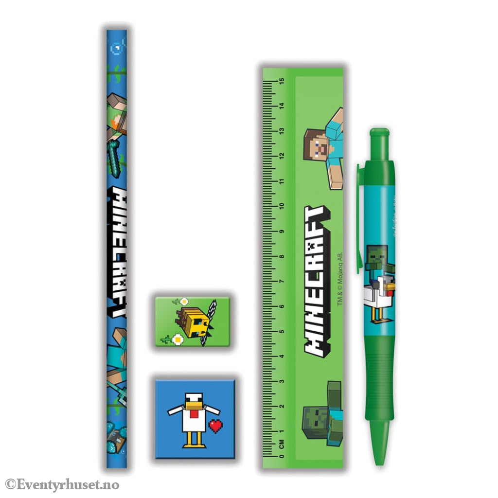 Minecraft 5-Piece Stationery Set Home & Gifts