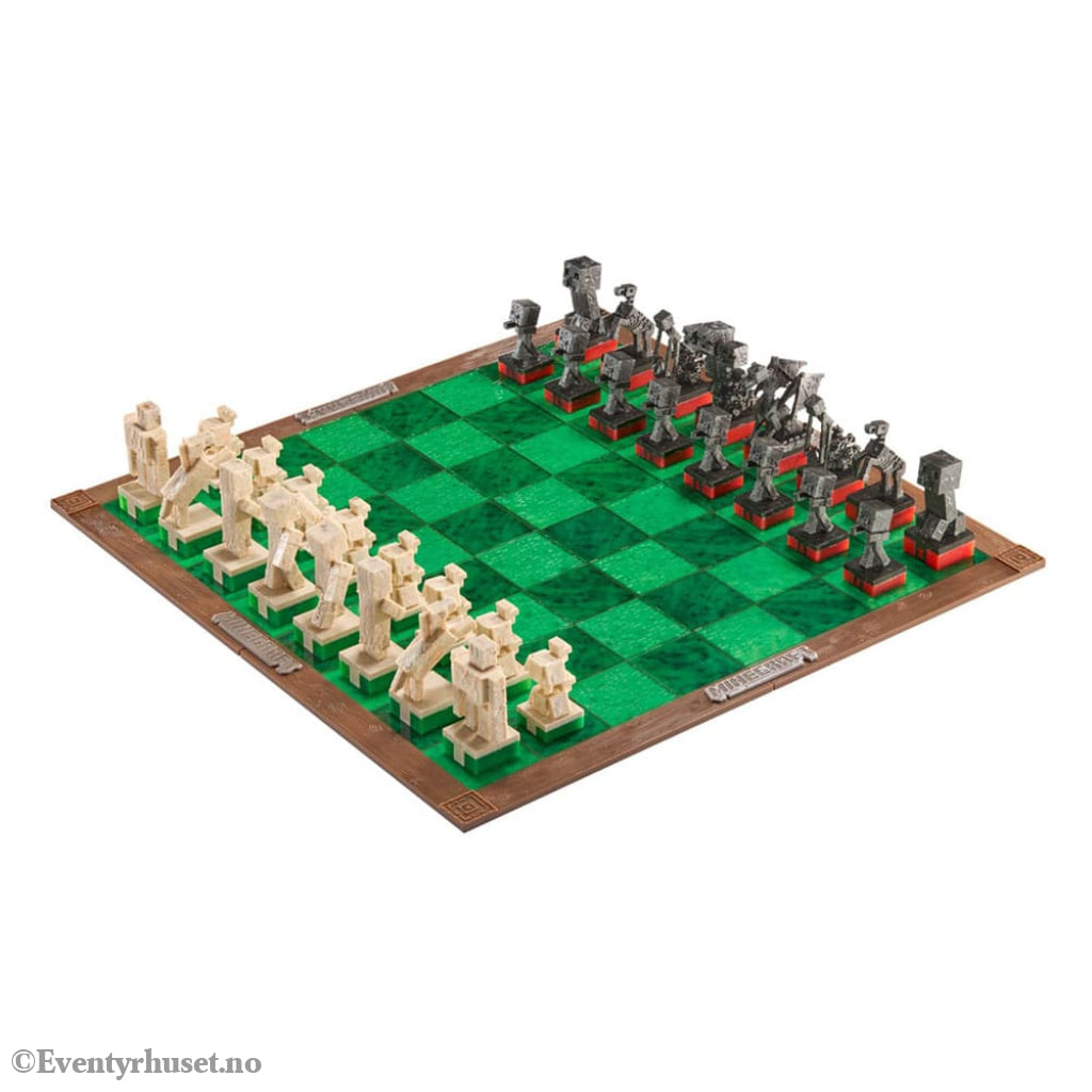 Minecraft Chess Set Overworld Heroes vs. Hostile Mobs Games
