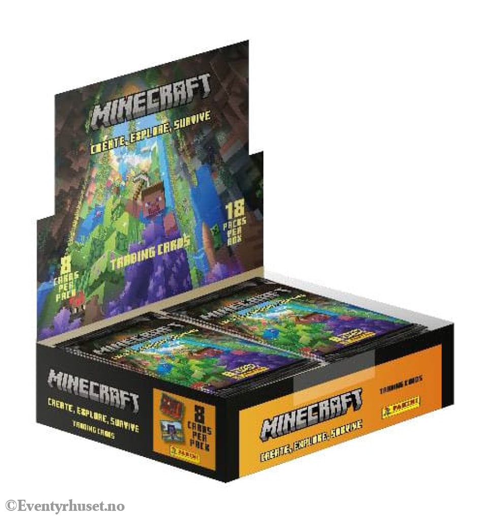 Minecraft - Create Explore Survive Trading Cards Flow Packs Display (18) Home & Gifts