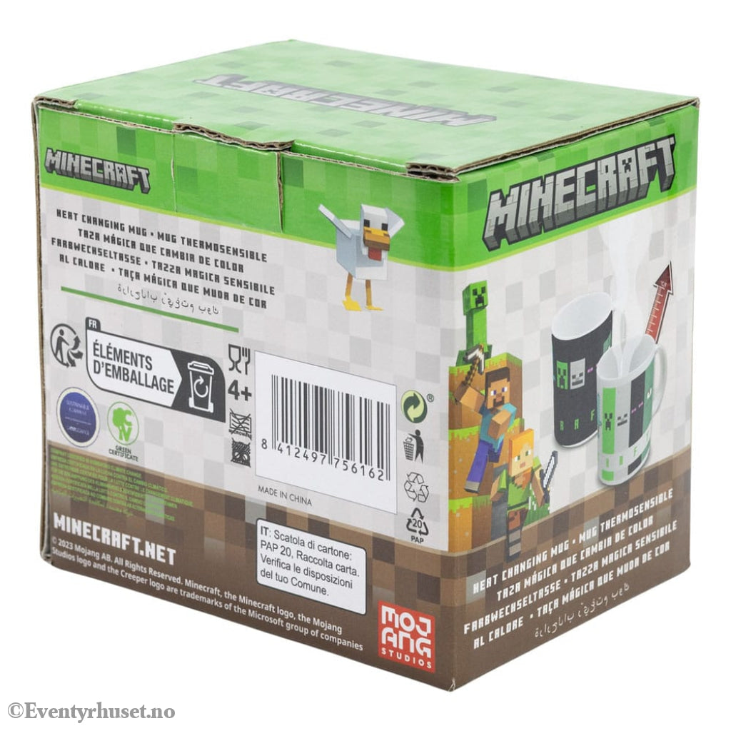 Minecraft Heat Change Mug Squared Pattern 325 ml Home & Gifts