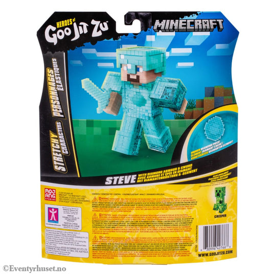 Minecraft Heroes of Goo Jit Zu Meteor Madness Stretch Figure Steve 12 cm Toys