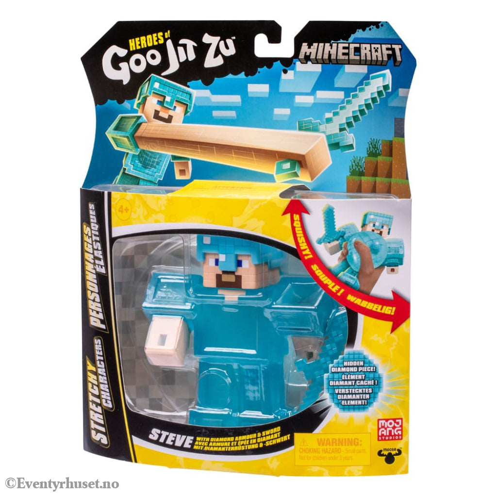 Minecraft Heroes of Goo Jit Zu Meteor Madness Stretch Figure Steve 12 cm Toys