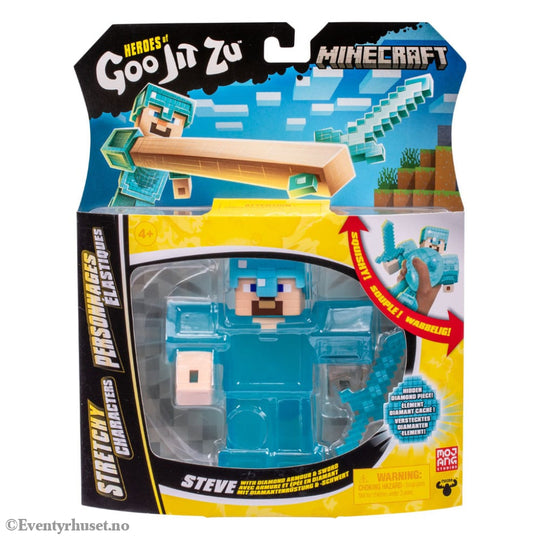 Minecraft Heroes of Goo Jit Zu Meteor Madness Stretch Figure Steve 12 cm Toys