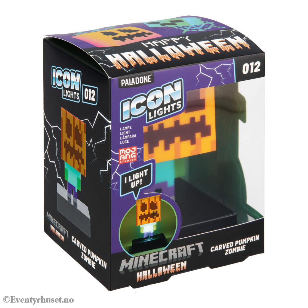 Minecraft Icons Light Zombie Jack O Lantern 10 cm. Mint In Sealed Box (MISB)! Leker
