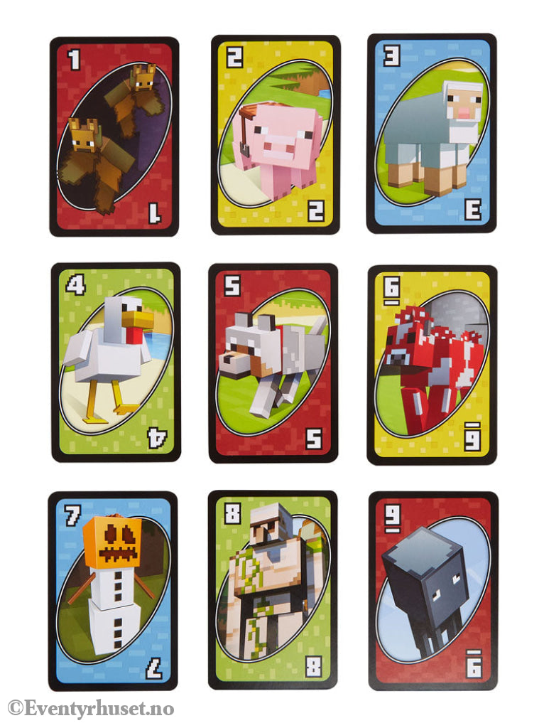 Minecraft UNO Card Game Games