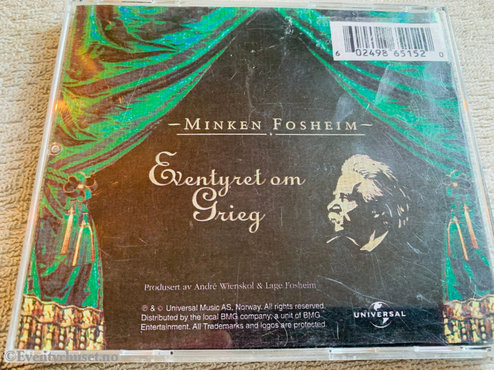 Minken Fosheim. 1994. Eventyret om Grieg. Lydbok på CD.