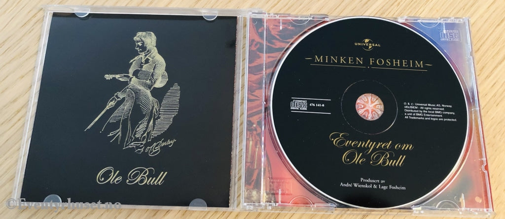 Minken Fosheim. 2003. Eventyret Om Ole Bull. Cd. Lydbok