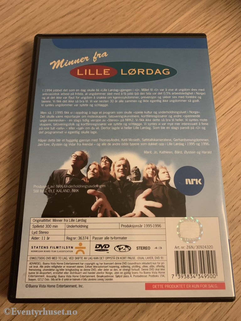 Minner Fra Lille Lørdag. 1995-96. Dvd. Dvd