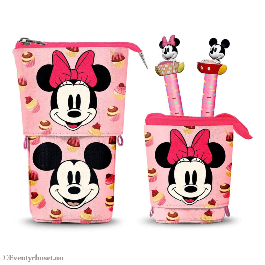 Minnie Pop Up Pencil Case with 2 Erasable Gel Pens Home & Gifts