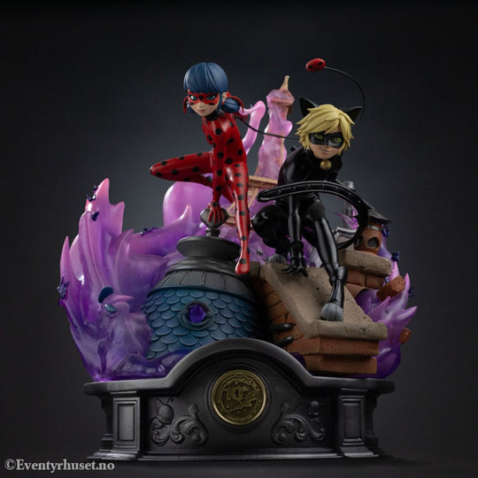 Miraculous Deluxe Art Scale Statue 1/10 Lady Bug and Cat Noir Signed Edition 23 cm Collectibles