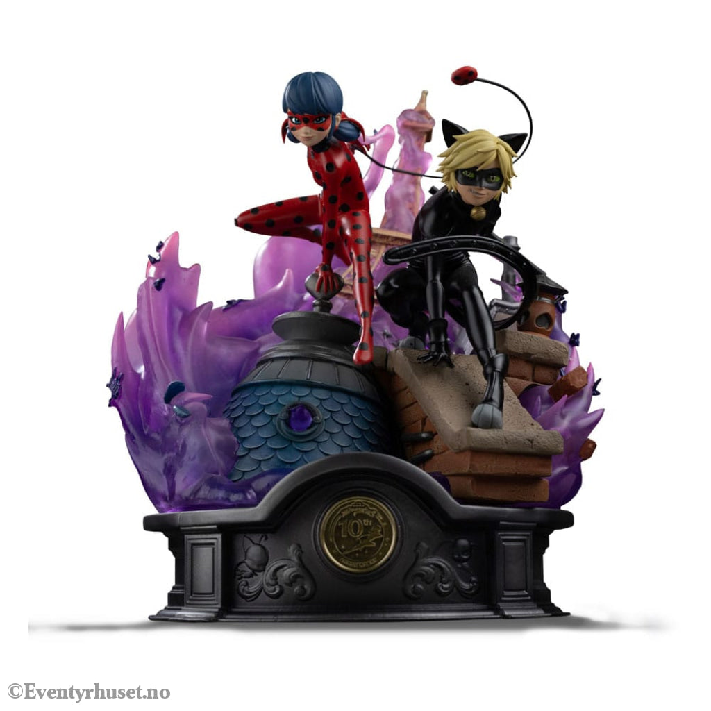 Miraculous Deluxe Art Scale Statue 1/10 Lady Bug and Cat Noir Signed Edition 23 cm Collectibles