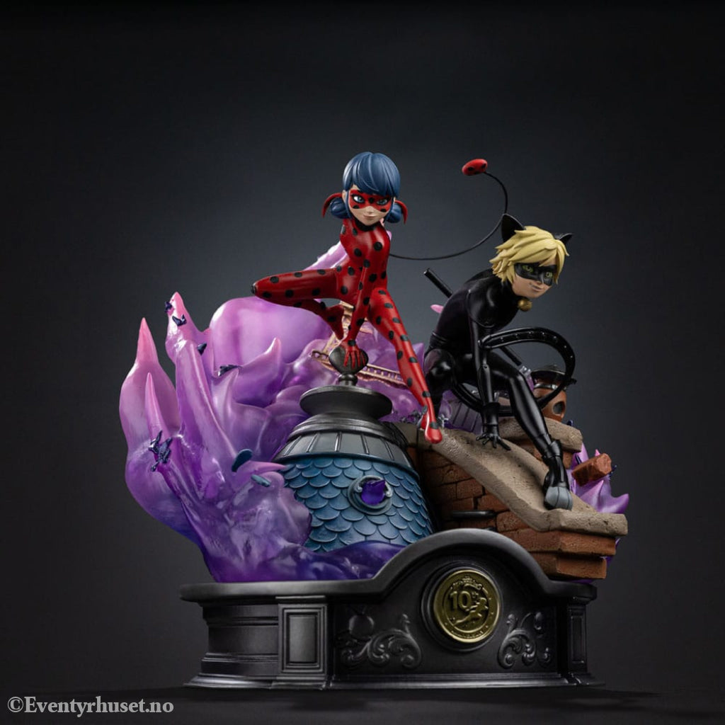 Miraculous Deluxe Art Scale Statue 1/10 Lady Bug and Cat Noir Signed Edition 23 cm Collectibles