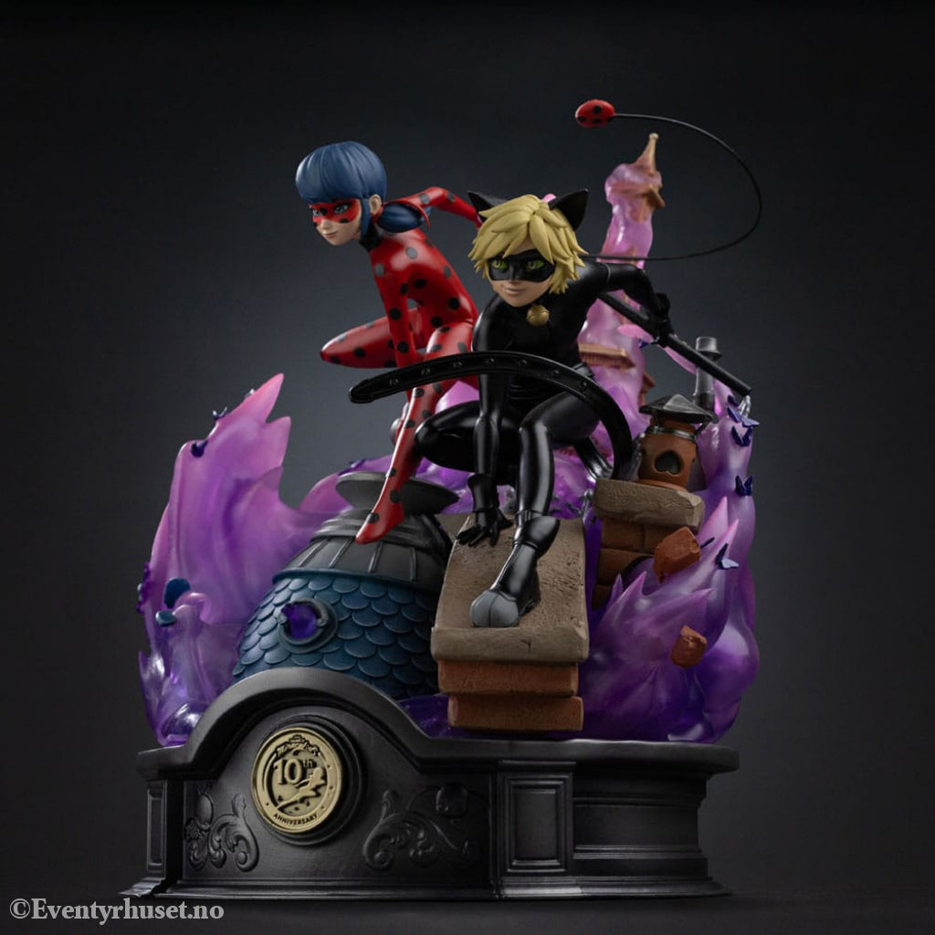 Miraculous Deluxe Art Scale Statue 1/10 Lady Bug and Cat Noir Signed Edition 23 cm Collectibles
