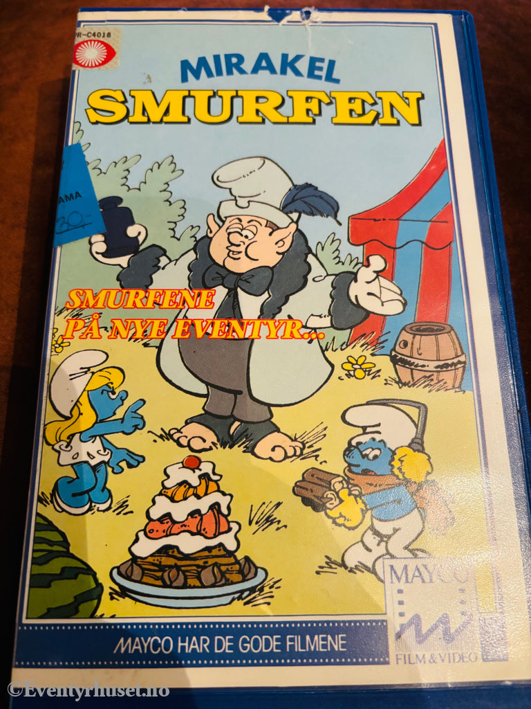 Mirakel Smurfen. VHS Big Box.