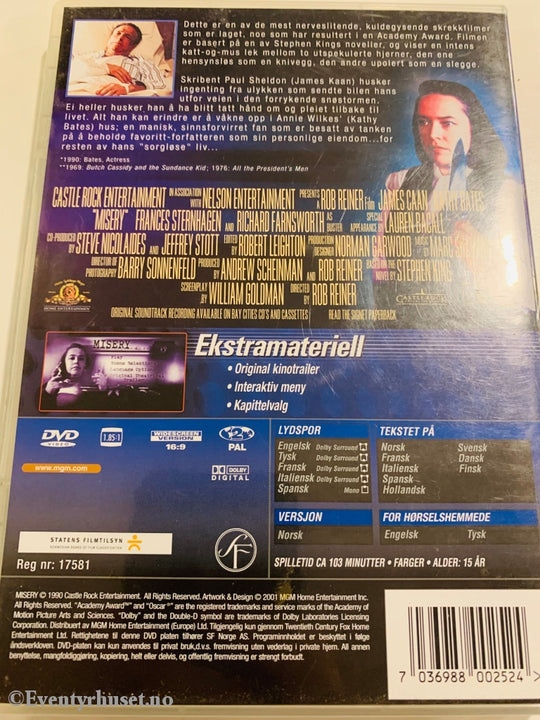 Misery. 1990. Dvd. Dvd