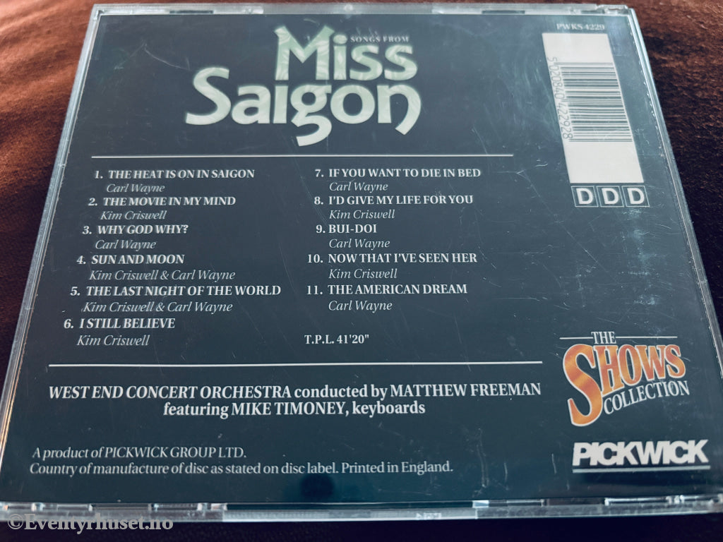 Miss Saigon. CD.