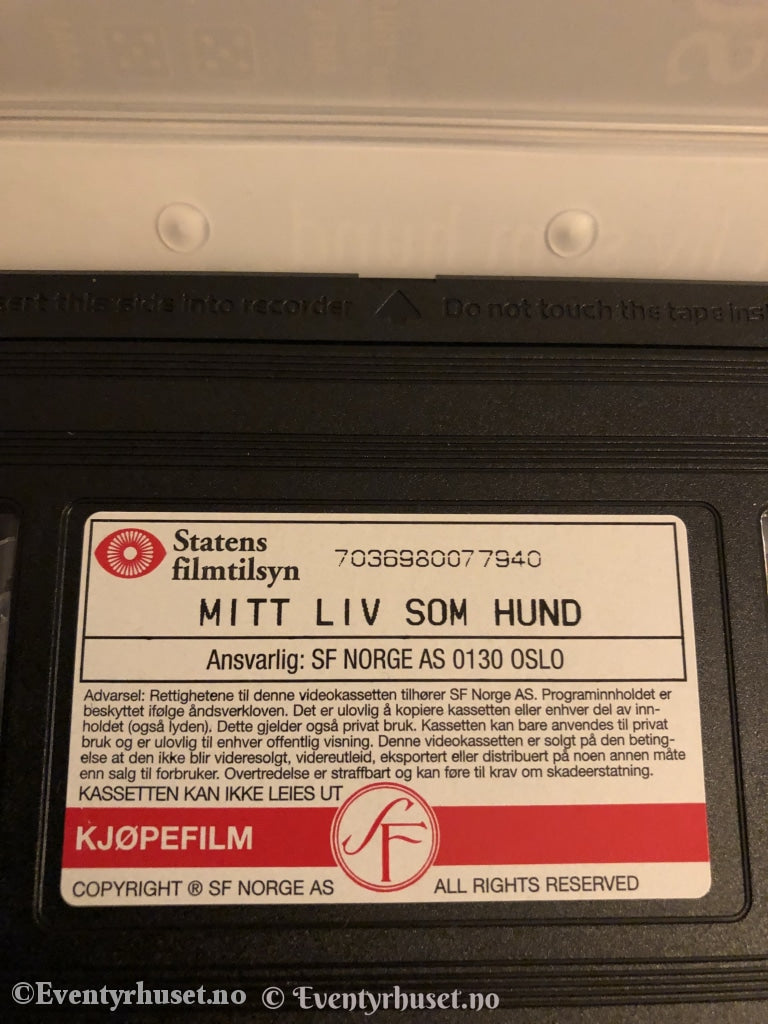 Mitt Liv Som Hund. 1995. Vhs. Vhs