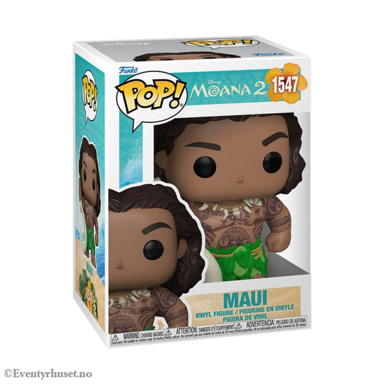 Moana 2 POP! & Buddy Vinyl Figure Maui with Fish Hook 9 cm Collectibles