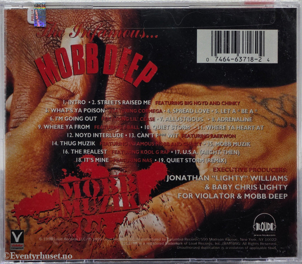 Mobb Deep (1999) "Murda Muzik". CD. Ny i plast!