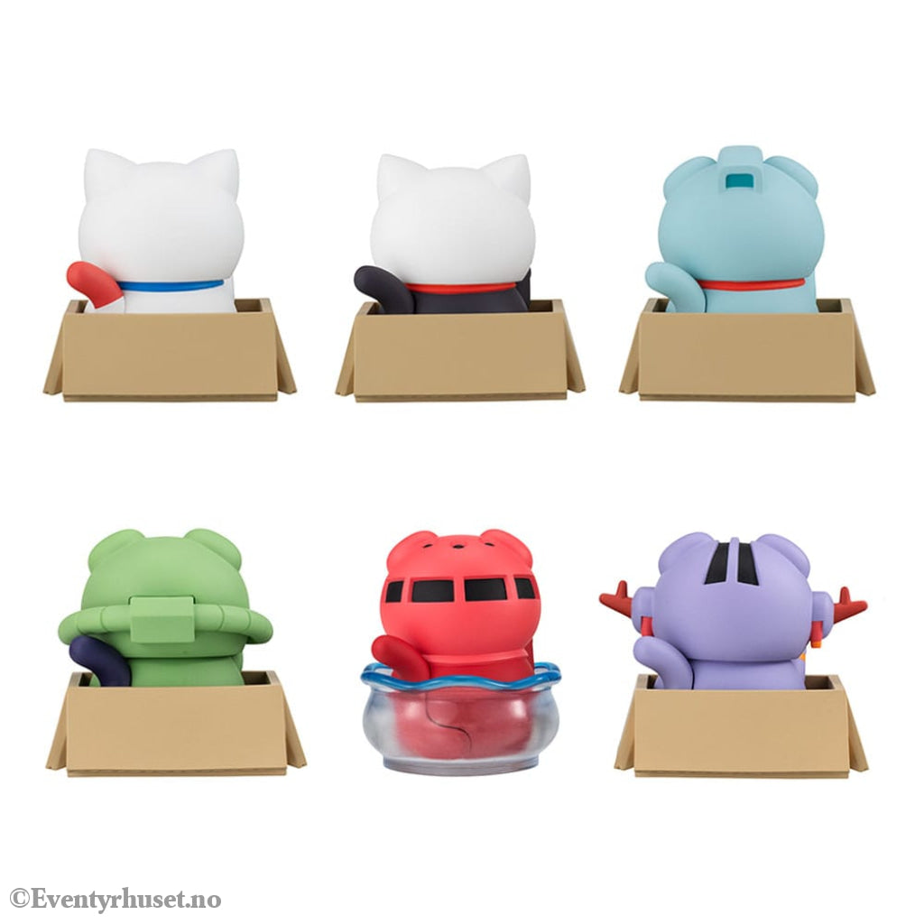 Mobile Suit Gundam Mega Cat Project Trading Figure Cats Luckycat 6 cm Blind Box Assortment (6) (with gift) Manga & Anime