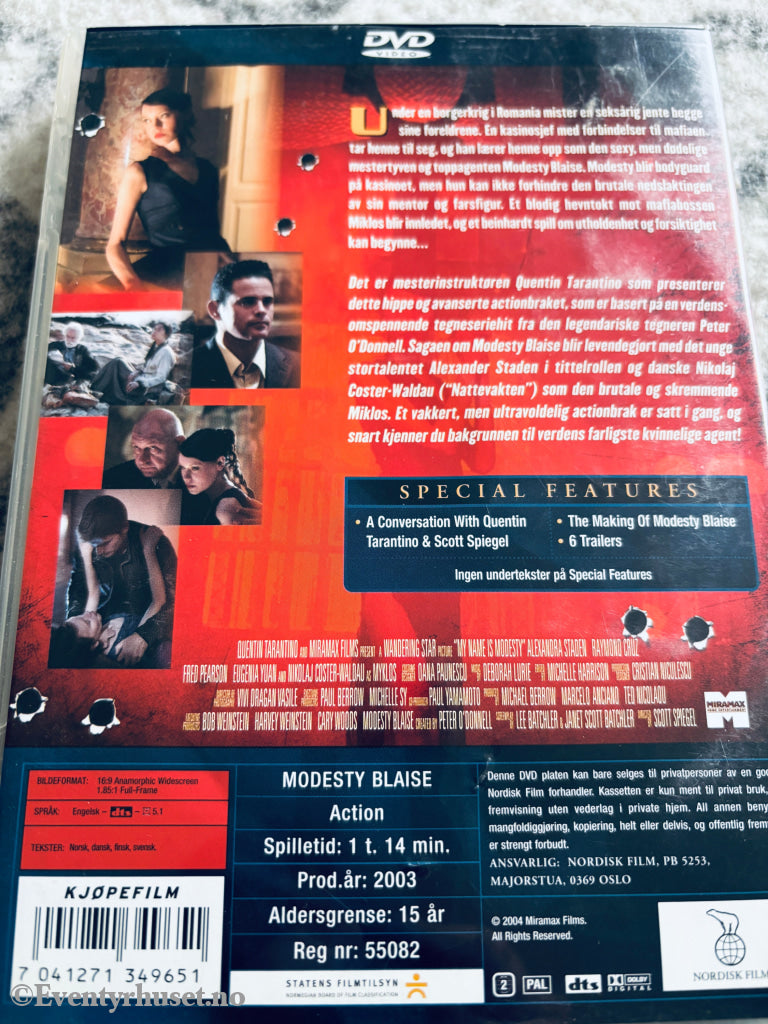 Modesty Blaise: The Beginning. DVD.
