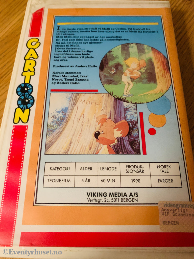 Mofli 2. 1990. VHS Big Box. VHS