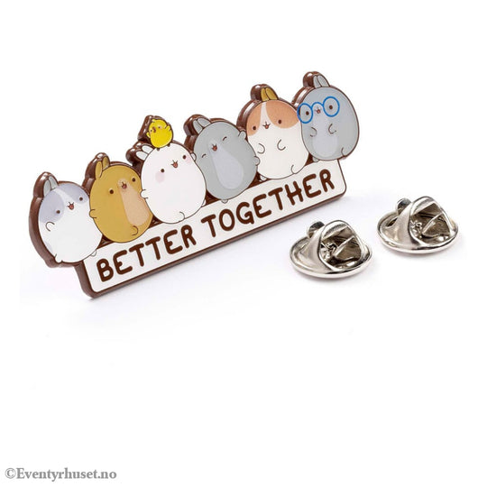 Molang Pin Badge Better Together Fashion & Accessories