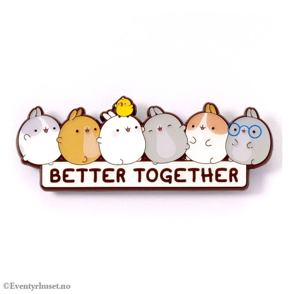 Molang Pin Badge Better Together Fashion & Accessories