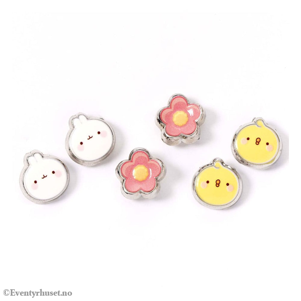 Molang Stud Earrings 3-pack Molang and Piu Piu Fashion & Accessories