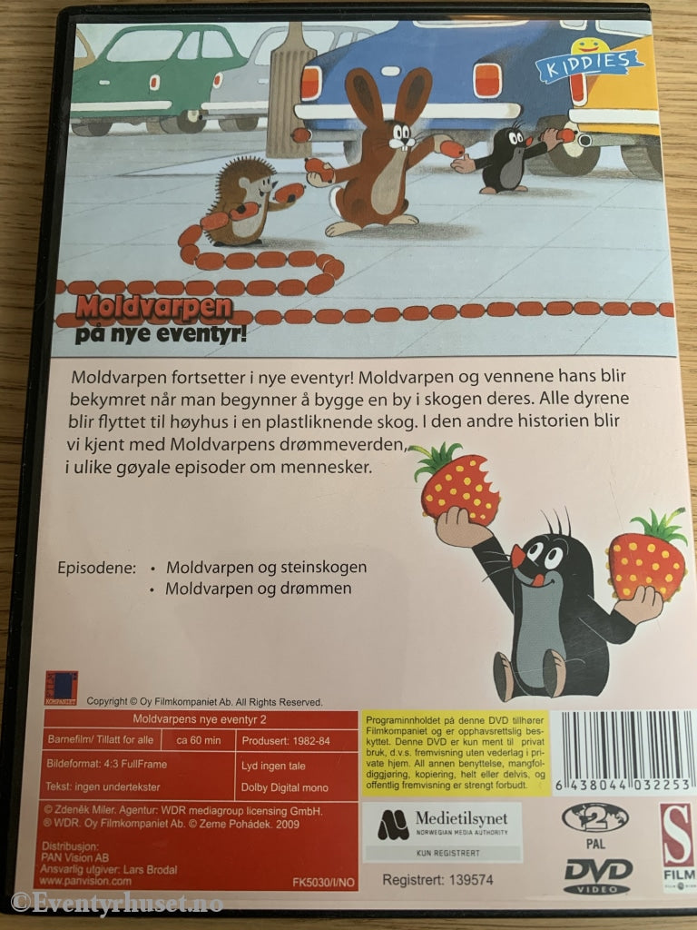 Moldvarpens Nye Eventyr 2. Dvd. Dvd