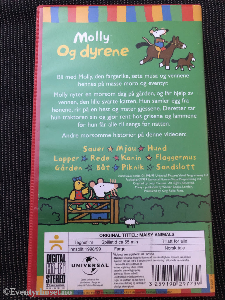 Molly. Og Dyrene. 1998/99. Vhs. Vhs