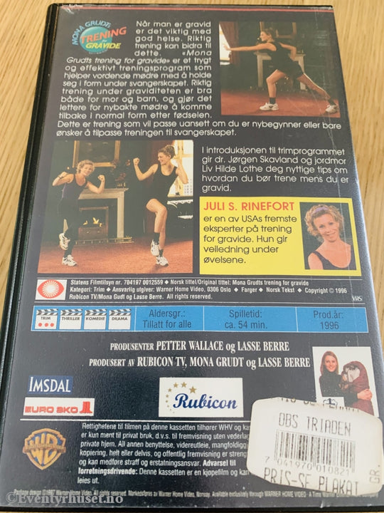 Mona Grudt - Trening For Gravide. 1996. Vhs. Vhs